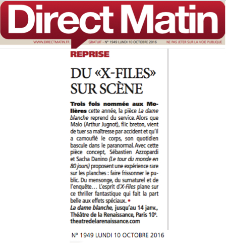 DIRECT MATIN : La dame blanche