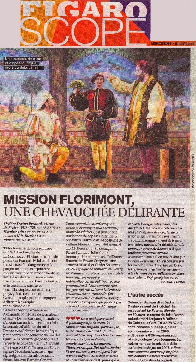 FIGAROSCOPE : Mission Florimont