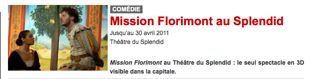 ARTISTIK REZO : Mission Florimont