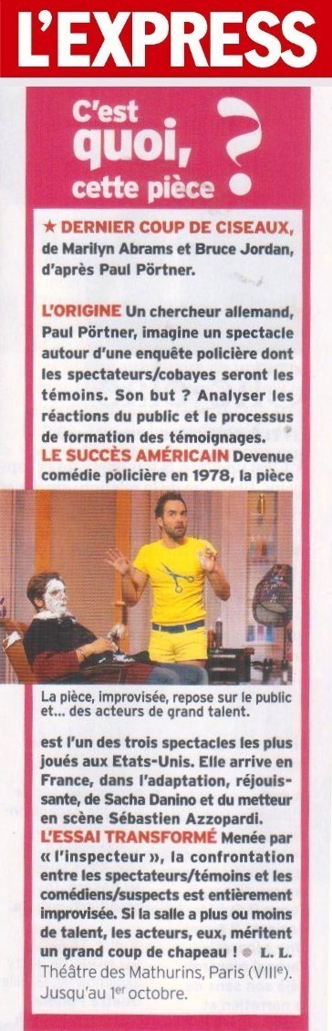 EXPRESS : Dernier coup de ciseaux EXPRESS : Dernier coup de ciseaux