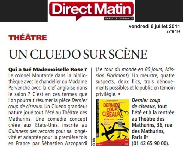 DIRECT MATIN : Dernier coup de ciseaux