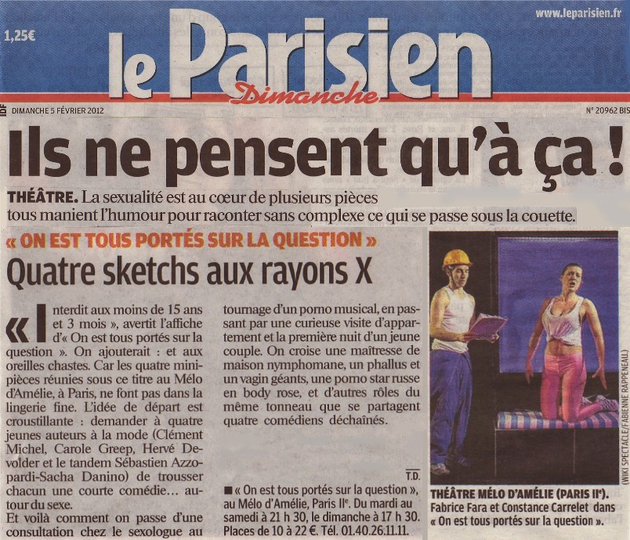 LE PARISIEN : On est tous portés sur la question