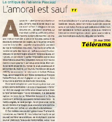 TELERAMA : Le Tour du monde en 80 jours