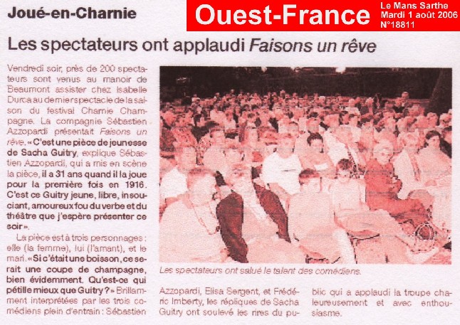 OUEST-FRANCE : Faisons un rêve