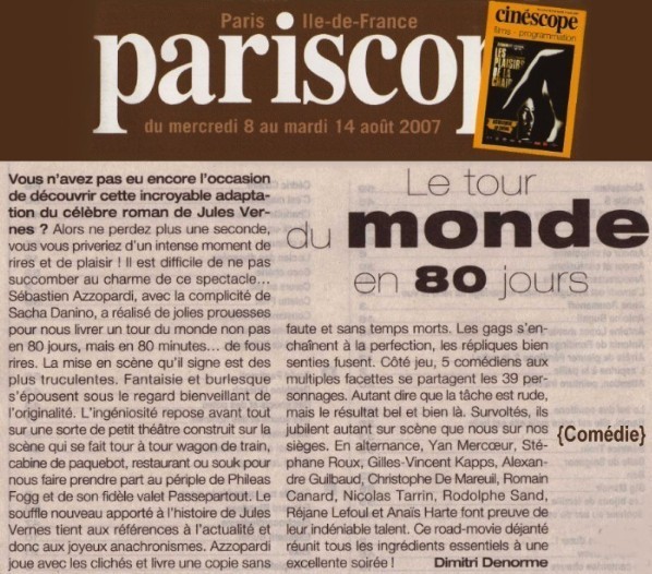 PARISCOPE : Le Tour du monde en 80 jours