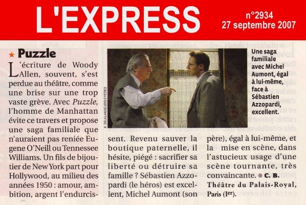 L'EXPRESS : Puzzle (de Woody Allen)