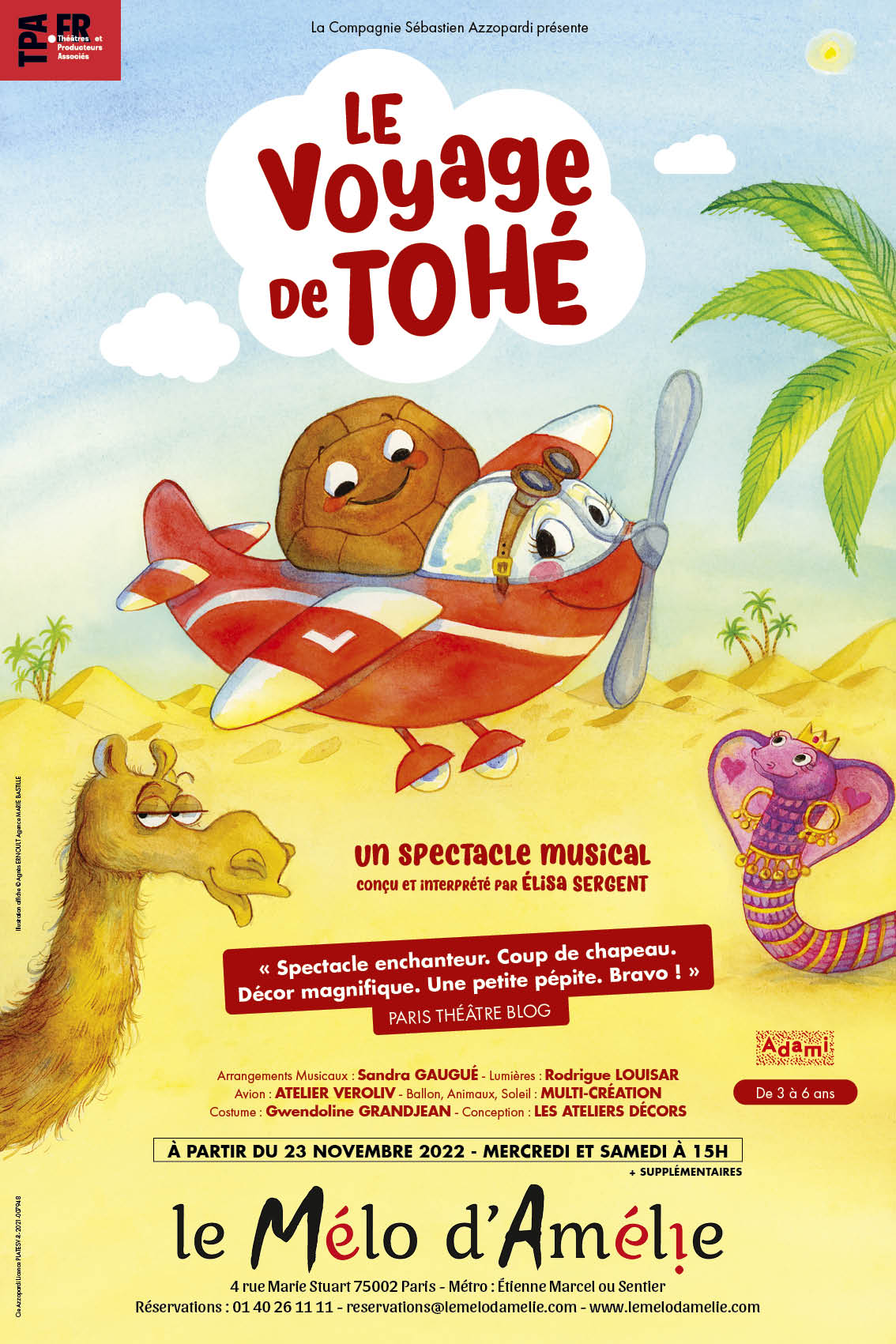 LE VOYAGE DE TOHÉ, d'Élisa Sergent  LE VOYAGE DE TOHÉ, d'Élisa Sergent
