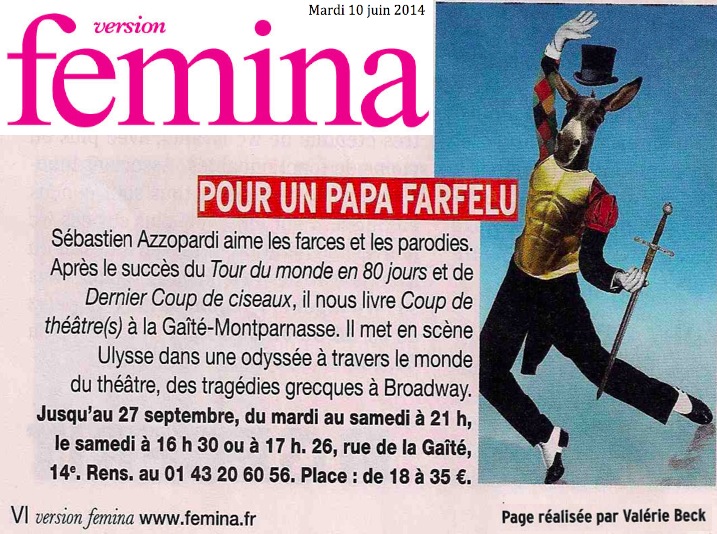 VERSION FEMINA : Coup de théâtre(s)