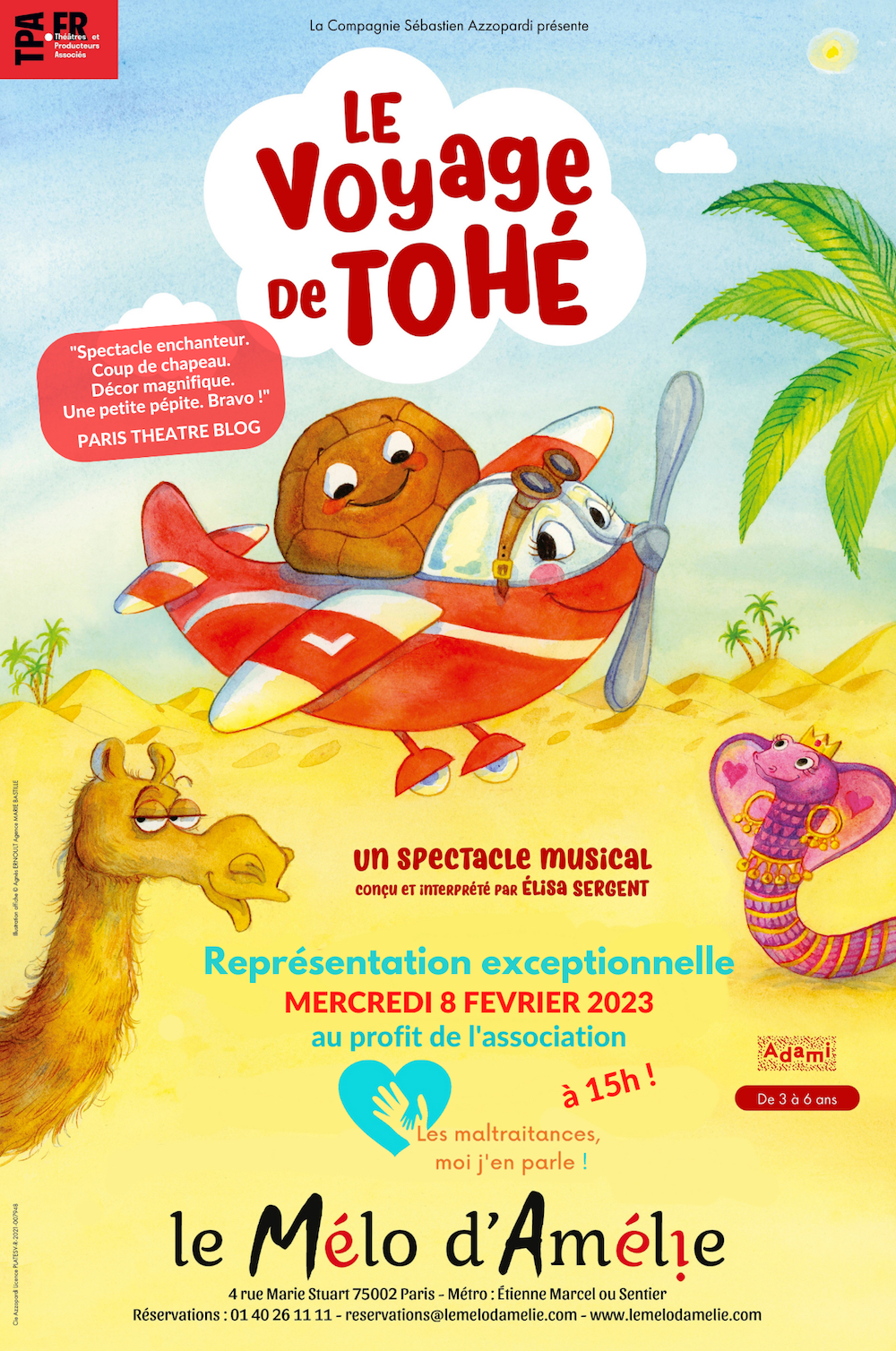 ARTISTIK REZO : Le voyage de Tohé - Représentation exceptionnelle au profit Association