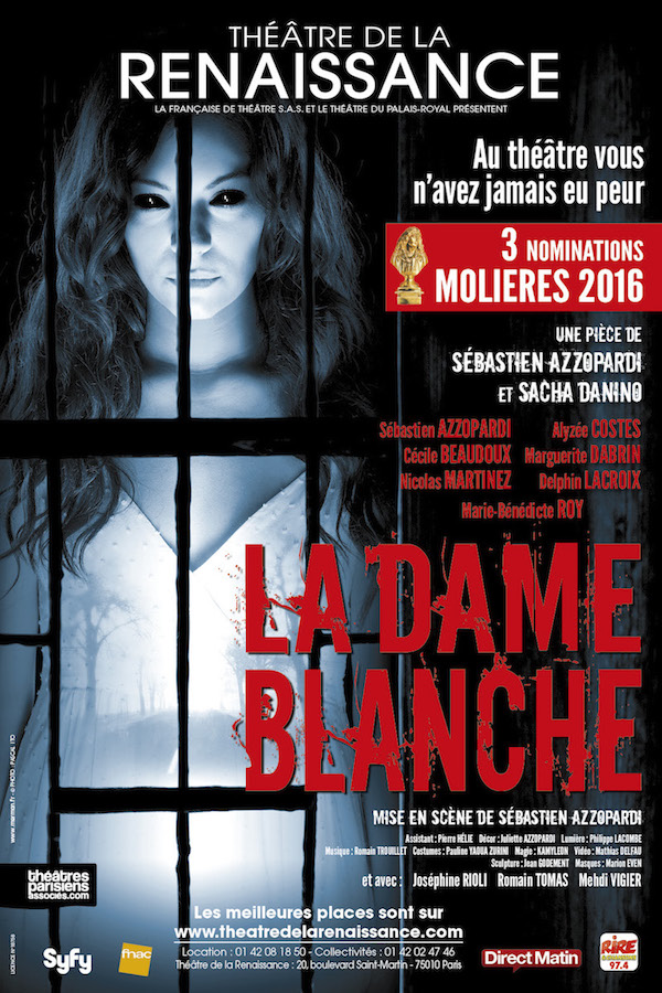 LA DAME BLANCHE : Nomination MEILLEUR METTEUR EN SCÈNE THÉÂTRE PRIVÉ MOLIÈRES 2016