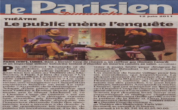 LE PARISIEN : Dernier coup de ciseaux