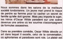 SENSITIF : L'Eventail de Lady Windemere