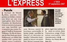 L'EXPRESS : Puzzle (de Woody Allen)